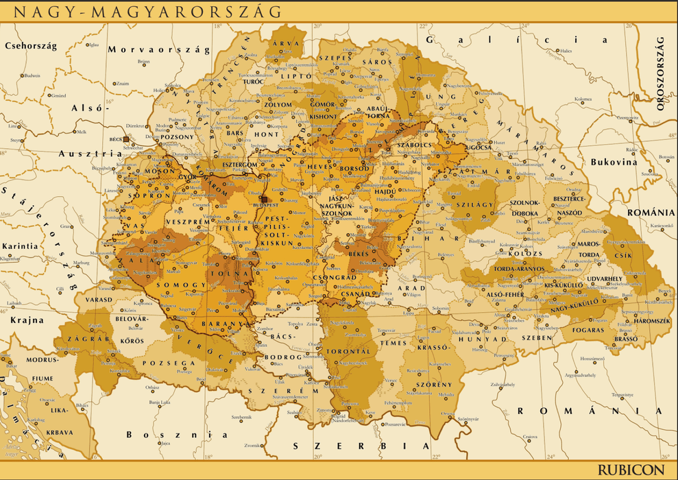 Rubicon-Puzzle – Nagy-Magyarország [ELŐRENDELHETŐ]